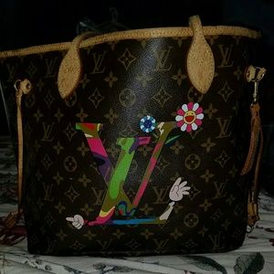 Louis Vuitton Ltd Ed MOCA "Hands" Neverfull GM